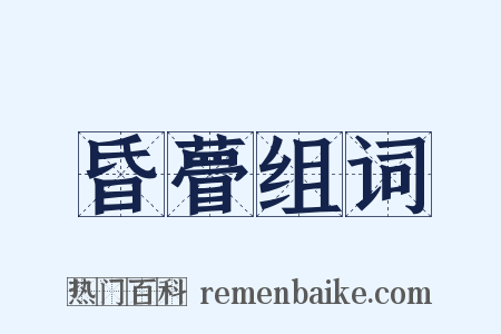 昏瞢组词是什么意思的图片